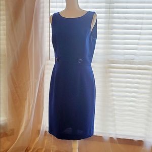 Tahari Sz 10 cobalt blue dress